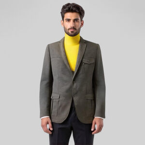 Men's Palenzo Modern Italian Blazer Sport Coat, 42R, Charcoal Grey